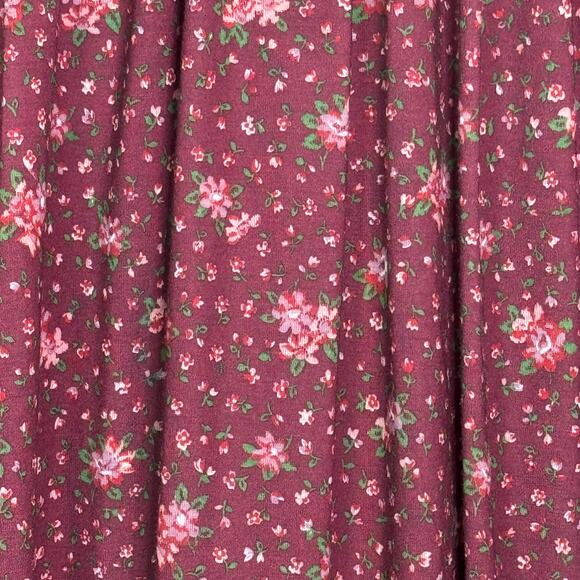 Vtg 1980's Lanz Original Floral Print Tiered Hem Cottage Core Midi Dress - Picture 7 of 8